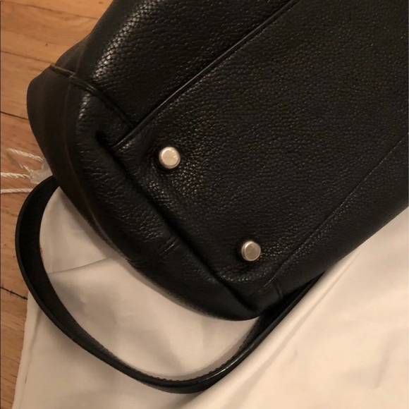 Coach Black Leather Edie 31 Tote - Picture 9 of 10